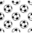 seamless pattern with football or soccer balls vector image vector image