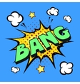 bang comic explosion vector image