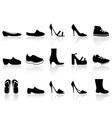 shoes icons vector image