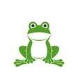 frog logo vector image