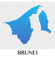 brunei map in asia continent design vector image vector image