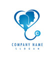 family medical logtype vector image vector image