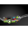 play button vector image vector image