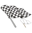 checkered flag vector image