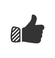 like thumb up icon vector image