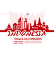 indonesia travel destination vector image
