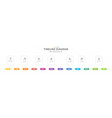 infographic 12 month timeline calendar with topics vector image vector image