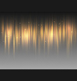 vertical golden yellow radiance glow pulsing rays vector image