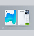 brochure design liquid template colourful modern vector image