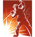 workman metallurgist vector image