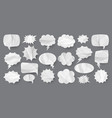 crumpled paper comic speech bubbles hand drawn vector image