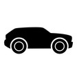 suv car black silhouette icon isolated vector image
