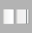 template mockup realistic paper notebooks vector image