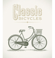 ladys classic bicycle vector image vector image