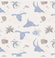 boho style with animal skulls vector image vector image