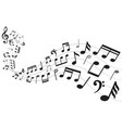 musical notes background music notation sheet vector image