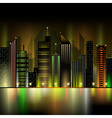 night city vector image