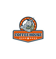 army sergeant donkey coffee house cartoon vector image