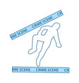 crime scene icon vector image