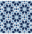 hand drawn blue stars shaped moroccan seamless vector image