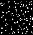 music seamless pattern background with notes vector image