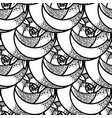 geometric rose flower seamless pattern art deco vector image vector image