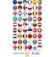set round emblem symbol all europe vector image