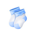 wool baby socks newborn bacute socks 3d vector image