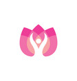 beauty people logo template icon symbol vector image