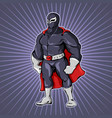 comic superhero man template vector image