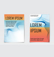 cover set abstract design liquid wave background vector image