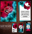 save the date for personal holiday set of wedding vector image vector image