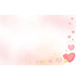 pink and gold watercolor heart vector image