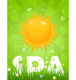 summer poster vector image vector image