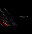geometric shape futuristic technology red black vector image vector image