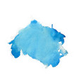 blue watercolor abstract stain texture background vector image