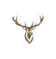 deer head design creative logo vector image
