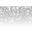 3d falling snow effect vector image