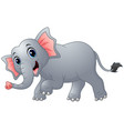 Cute elephant cartoon Royalty Free Vector Image