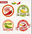 red hot chili peppers vector image vector image