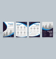 architecture company blank brochure design vector image