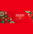 merry christmas and happy new year folk 3d vector image