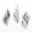 smoke waves transparent vector image