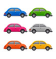 cars icons set vector image vector image