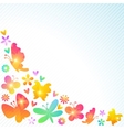 colorful spring background design vector image