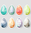 watercolor easter holiday cards tags banners set vector image vector image