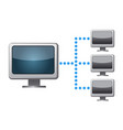network connection icon vector image vector image