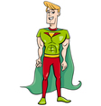 superhero cartoon character vector image