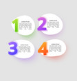 business infographic template design with numbers vector image vector image