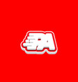 letter pa fast speed technology modern logo design vector image vector image